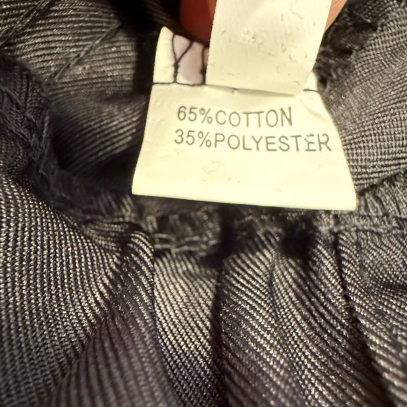 Basico black silky shorts elastic drawstring waist roomy front & back pockets M - Picture 8 of 11